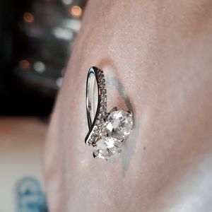 Qvc forever ring diomonique 8 sterling silver